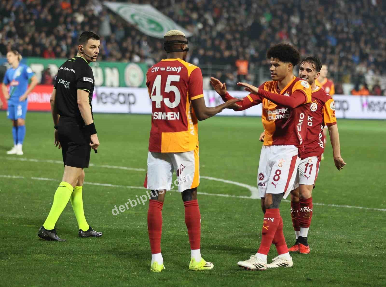 TRENDYOL SÜPER LİG'İN 21. HAFTASINDA ÇAYKUR RİZESPOR, SAHASINDA KARŞILAŞTIĞI GALATASARAY'A 3-0 MAĞLUP OLDU.